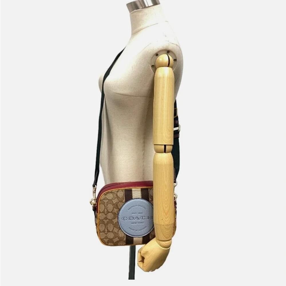 Coach Dempsey Camera Bag in Signature Jacquard with Patch - Picture 5 of 14